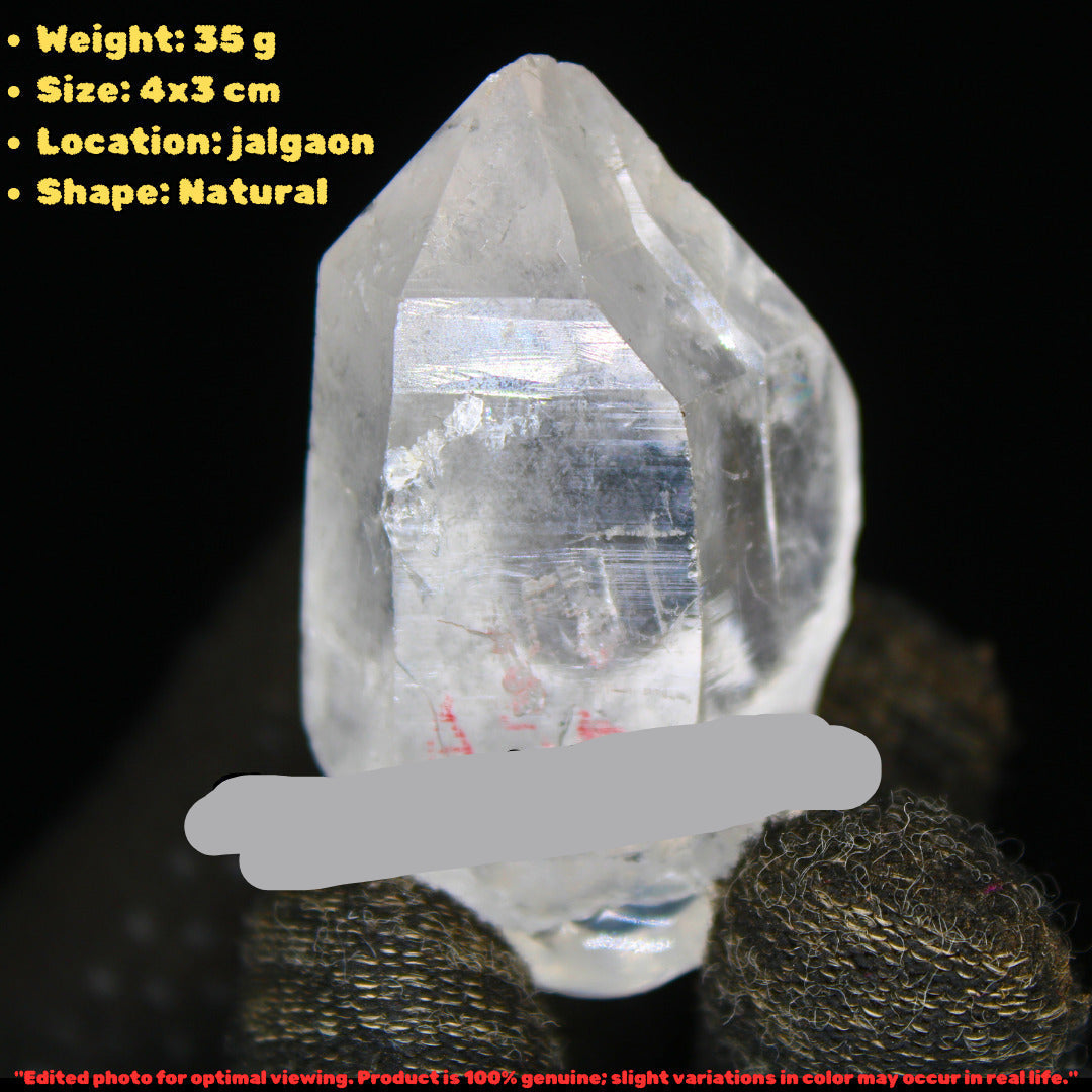 Himalayan Clear Quartz Cluster 35g – Raw Natural Healing Crystal 4x3 cm