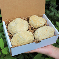 Break Your Own Geodes Gift Box (4 LARGE pcs) Unopened Moroccan Crystal Geodes