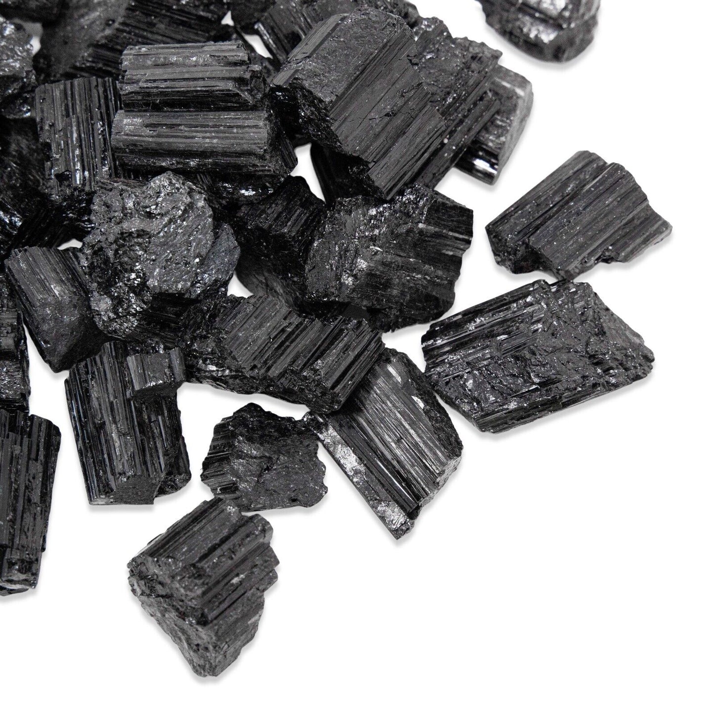 Black Tourmaline Rough Natural Stones 4 oz-5 lbs Bulk Wholesale Crystal Raw