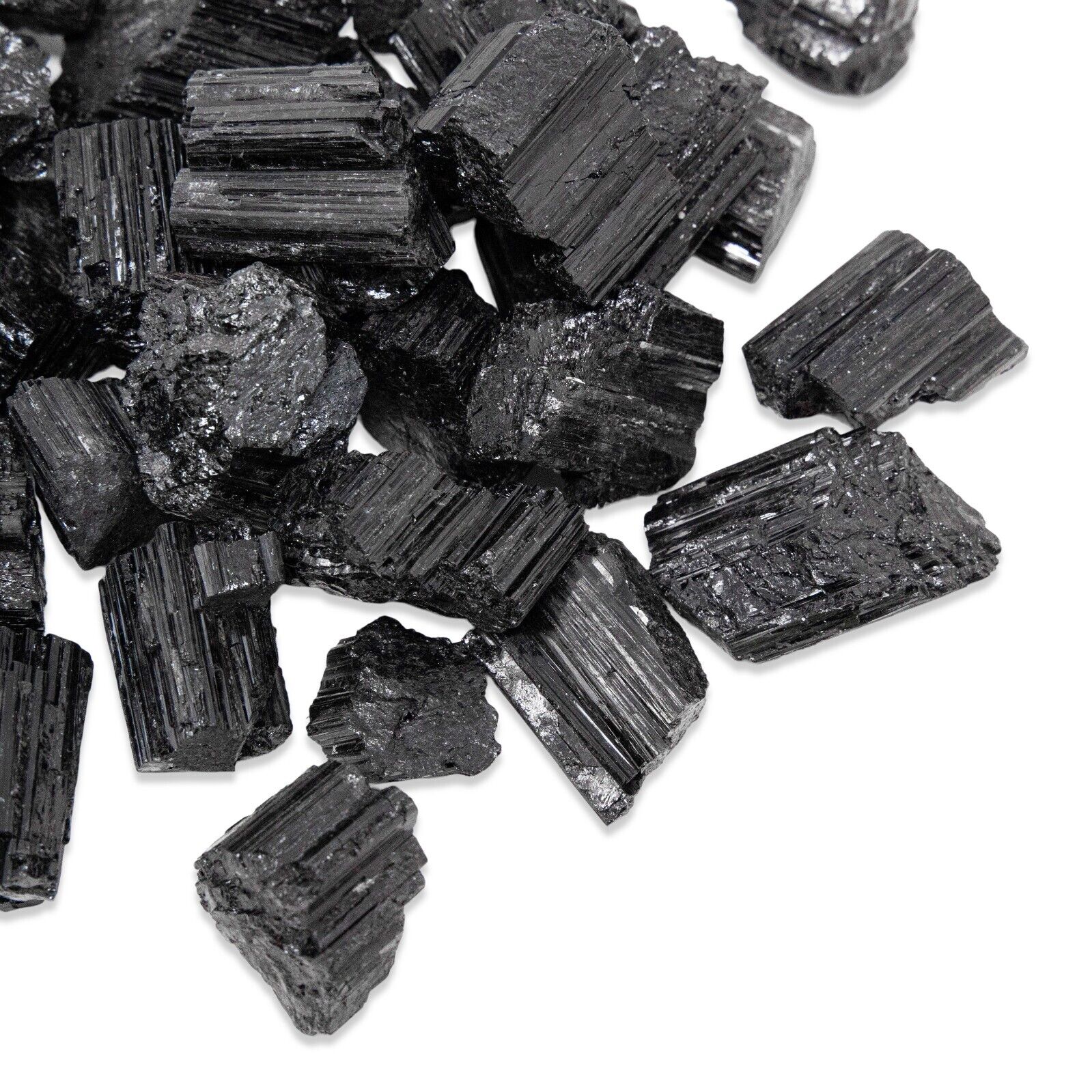 Black Tourmaline Rough Natural Stones 4 oz-5 lbs Bulk Wholesale Crystal Raw