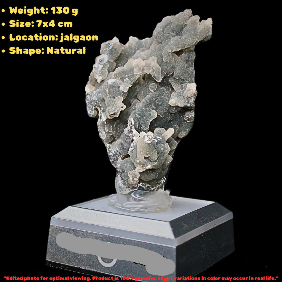 Rare Coral Chalcedony Cluster 130g Mineral Specimen Zeolite India