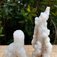 Chalcedony & Crystal Quartz Stalactite, Quartz on Chalcedony Stalactite Specimen