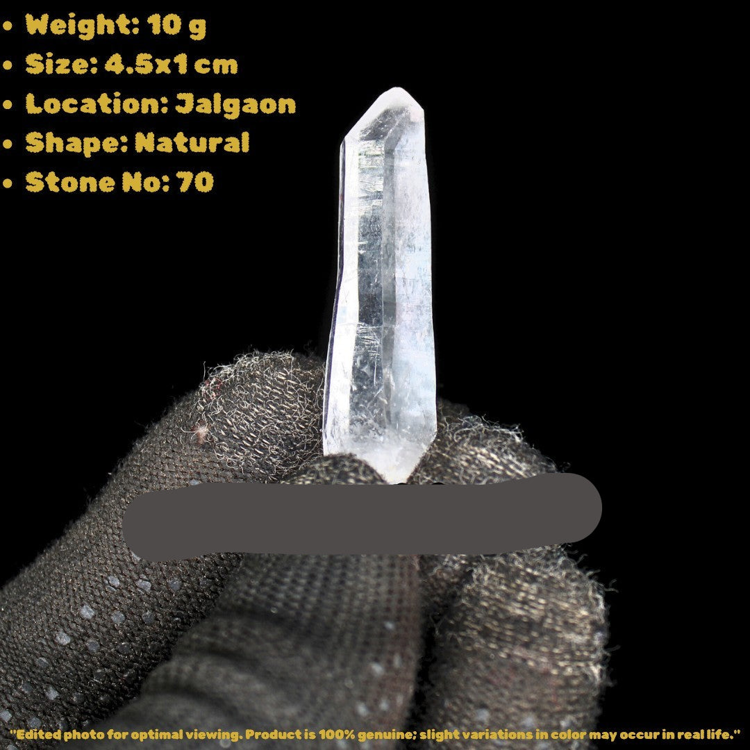 Natural Himalayan Clear Quartz 10g Terminated Point Crystal from India