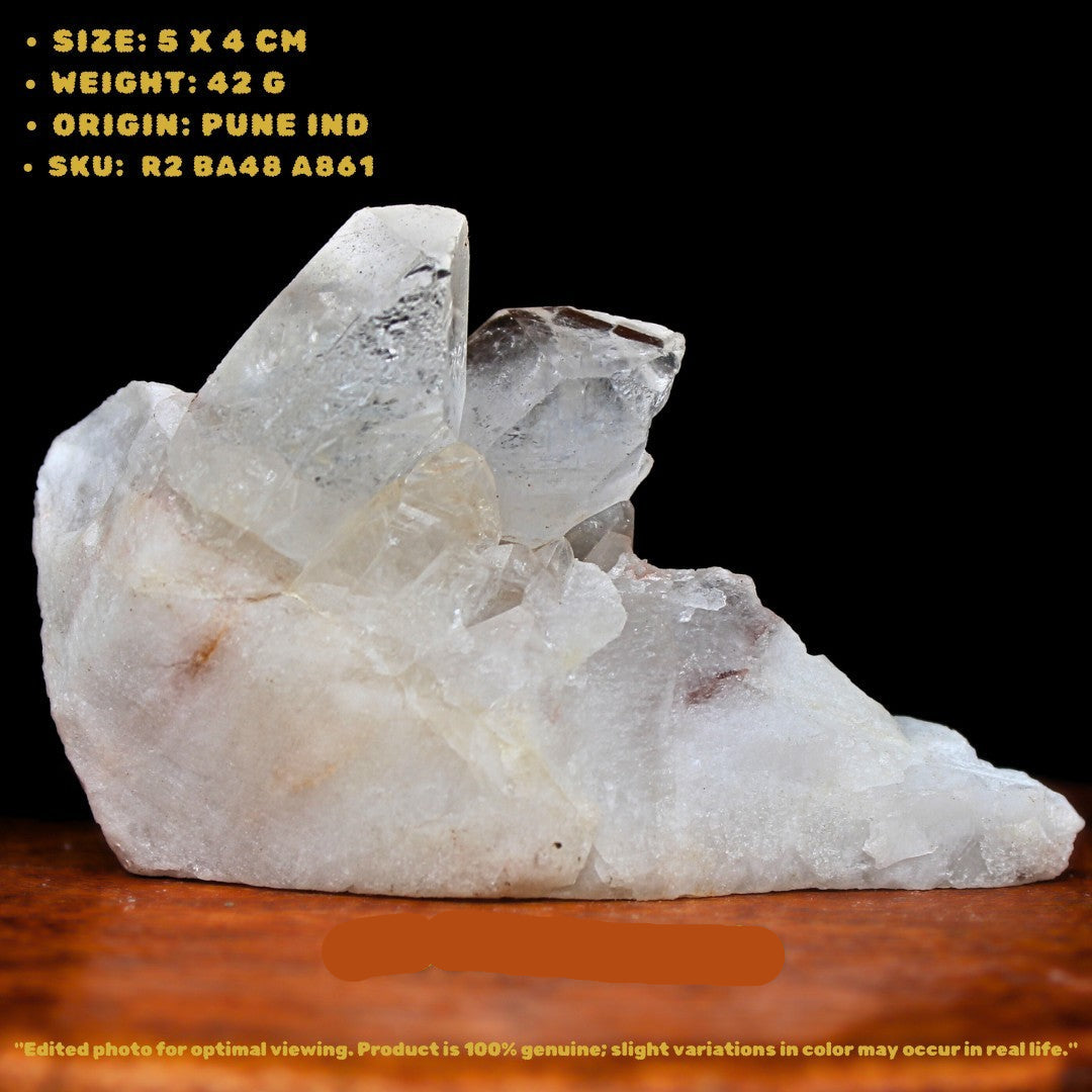 Rare Phantom Quartz Crystal 42g Ghost Inclusion Specimen India