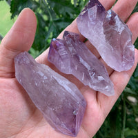 Large Amethyst Rough Points, 1.75 - 2.5" Raw Amethyst Points, Wholesale Bulk Lot
