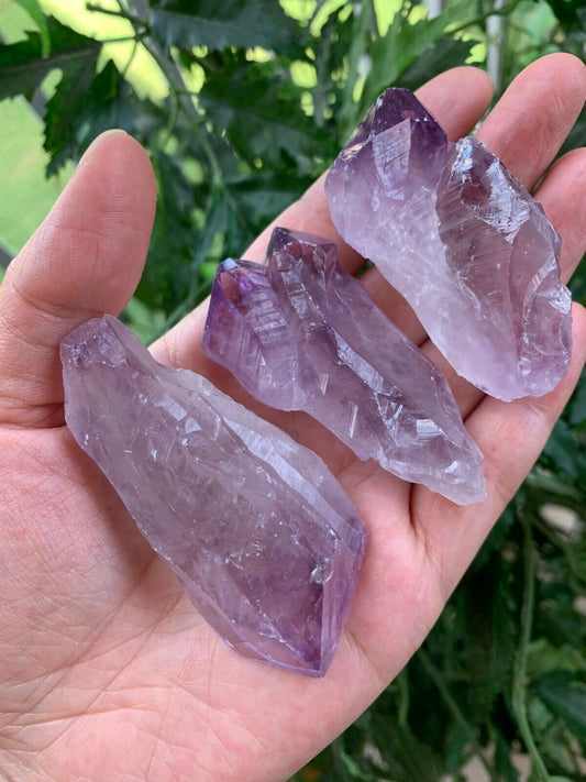 Large Amethyst Rough Points, 1.75 - 2.5" Raw Amethyst Points, Wholesale Bulk Lot