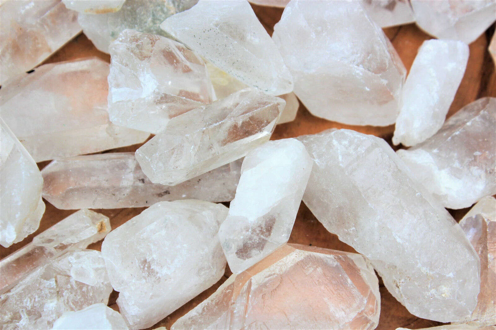 Bulk Wholesale 5 lb Lot CLEARANCE Natural Quartz Crystal Points (GREAT VALUE)