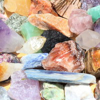 Bulk Crafters Collection 1/2 lb Box Gems Crystals Natural Raw Mineral 250g Rocks