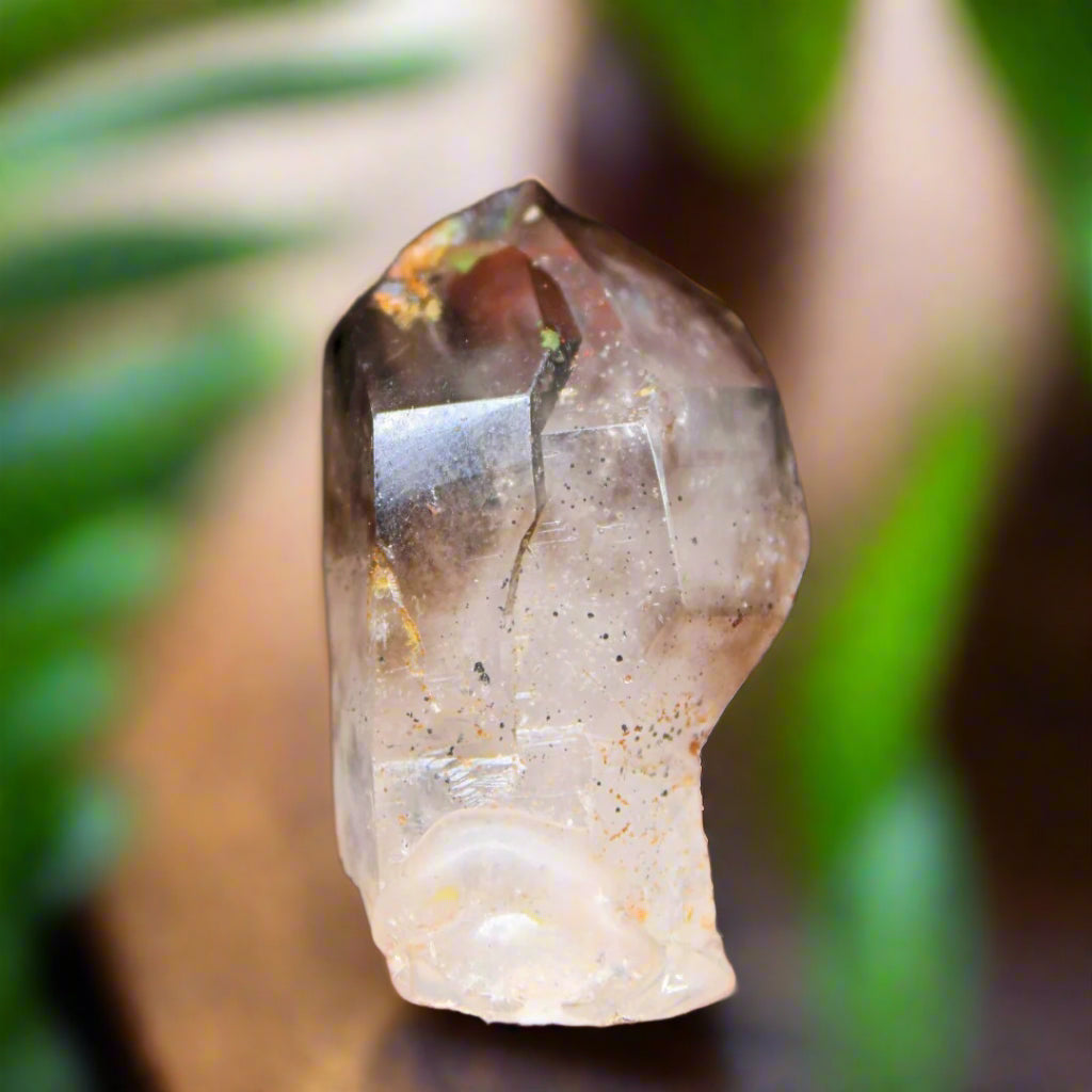 Smokey Scepter Amethyst Crystal 22g | Meditation & Chakra Healing Stone