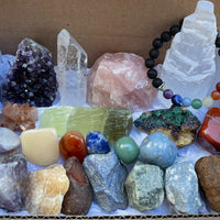 22pcs Premium Beginning Crystal Kit In Box, Crystals Gift Set!