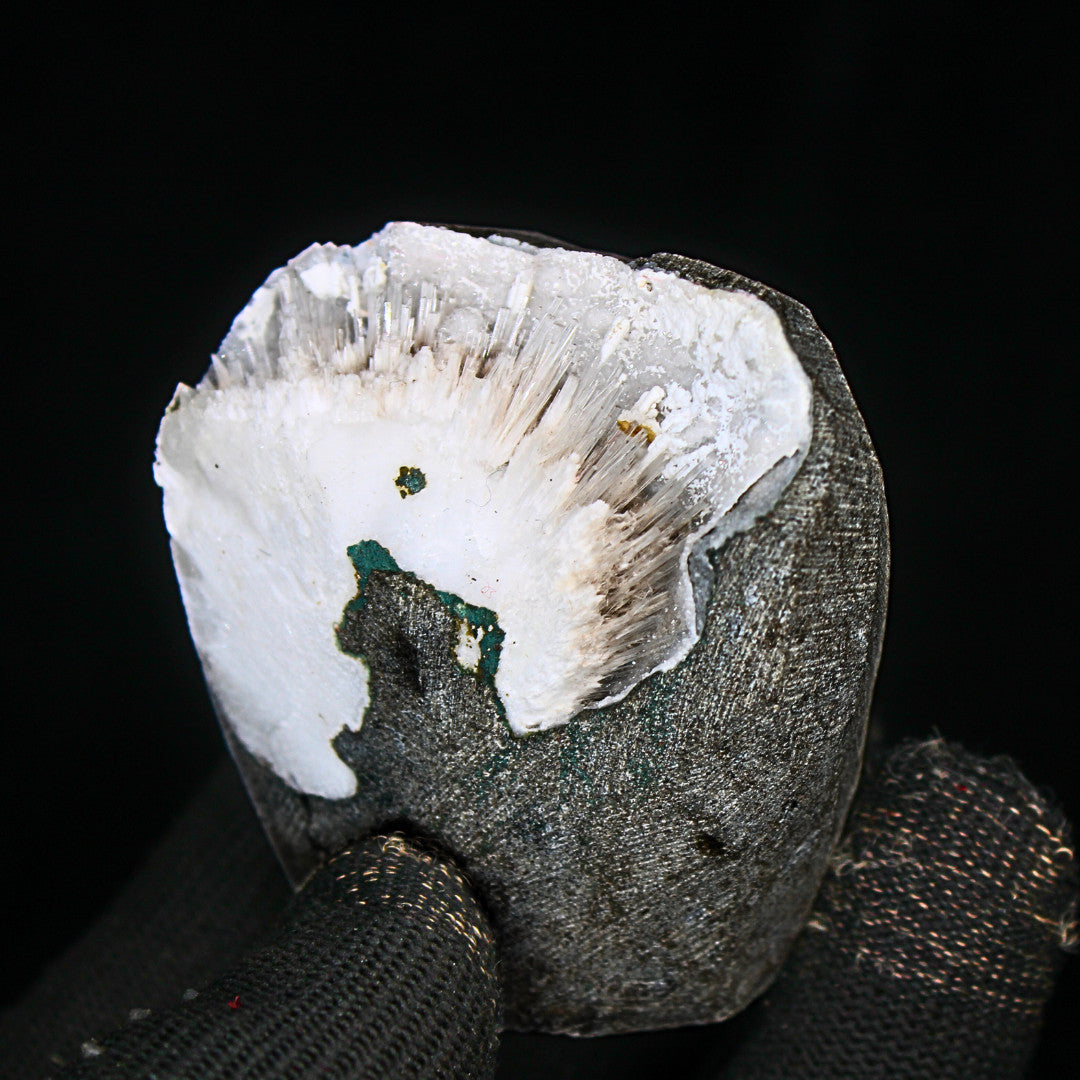 Scolecite Geode Crystal 125g Natural Zeolite Cluster Healing Stone India