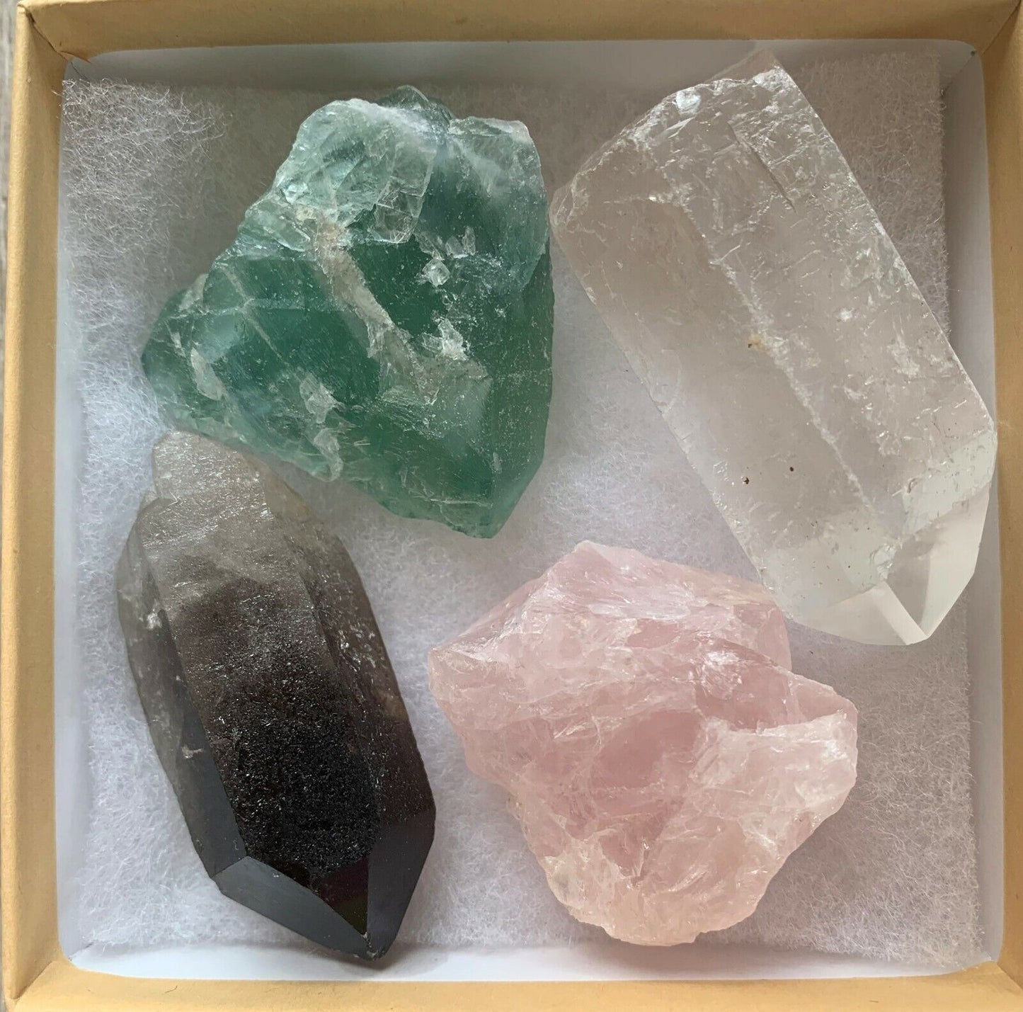 Premium Crystals & Healing Stones Set for New Beginnings, Meditation, Protection