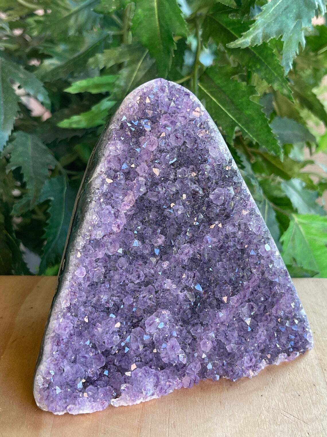 Finely Polished Uruguay Amethyst Cluster Crystal Geode, Pick a Size: 0.5 to 4 Lb