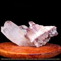 Natural Phantom Quartz Cluster 150 g 10×5 cm Raw Crystal Mineral from India