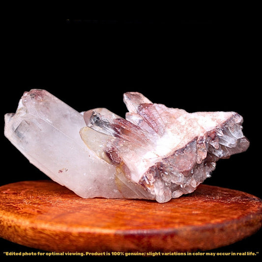 Natural Phantom Quartz Cluster 150 g 10×5 cm Raw Crystal Mineral from India