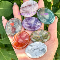 Wholesale Lot 11 PCs Natural Crystal Worry Stone Healing Energy