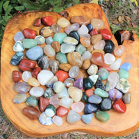 Assorted Mixed Tumbled Stones 1 lb Wholesale Bulk Lot MEDIUM Chakra Reiki 16 oz