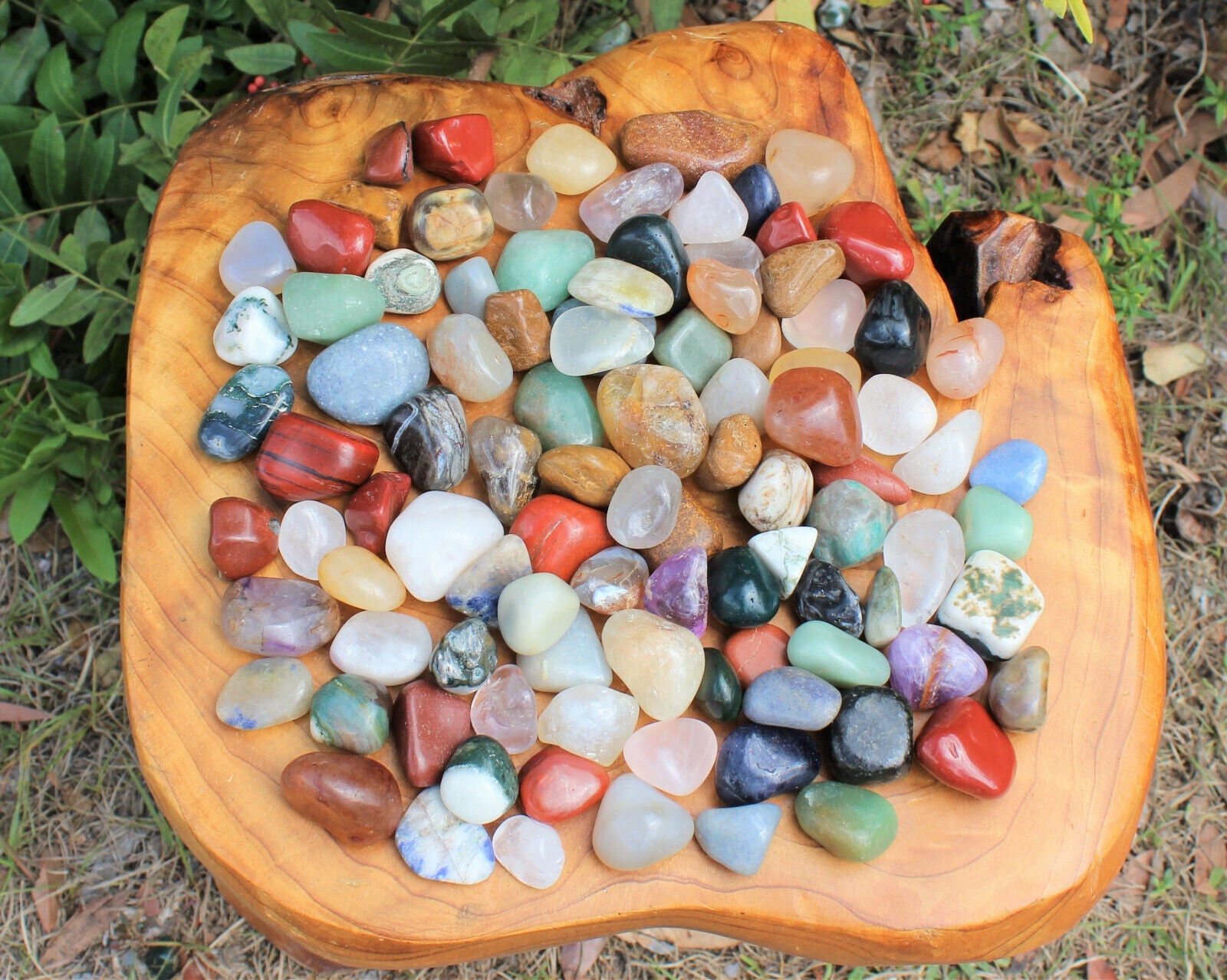 Assorted Mixed Tumbled Stones 1 lb Wholesale Bulk Lot MEDIUM Chakra Reiki 16 oz
