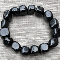 Wholesale Grade A++ Gemstone Nugget Bracelet, Choose from 18 Gemstone Types