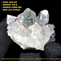 Natural Himalayan Quartz Cluster 38g | Mineral Specimen Stone