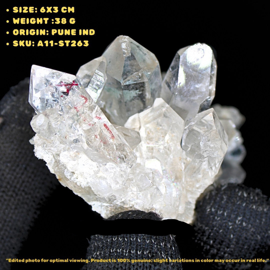 Natural Himalayan Quartz Cluster 38g | Mineral Specimen Stone