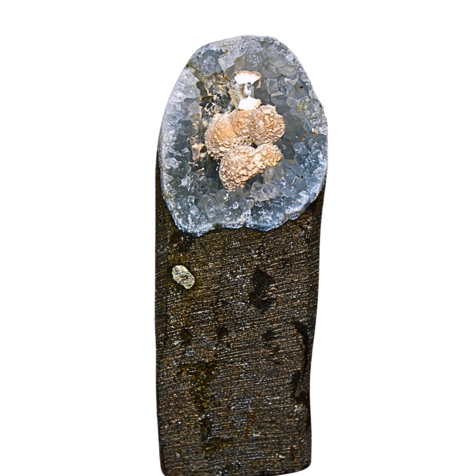 Natural MM Quartz Mordenite Geode 12g – Reiki Chakra Energy Healing Stone