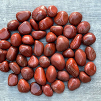 Grade A++ Red Jasper Tumbled Stones, 0.8"-1.25" Tumbled Red Jasper,Pick How Many