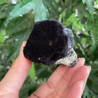 Standing Raw Black Tourmaline Chunk / Rod, Free Form Natural Black Tourmaline