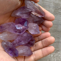 AAA++ Brazilian Rough Amethyst Natural Point 1-2in Wholesale Bulk Lot
