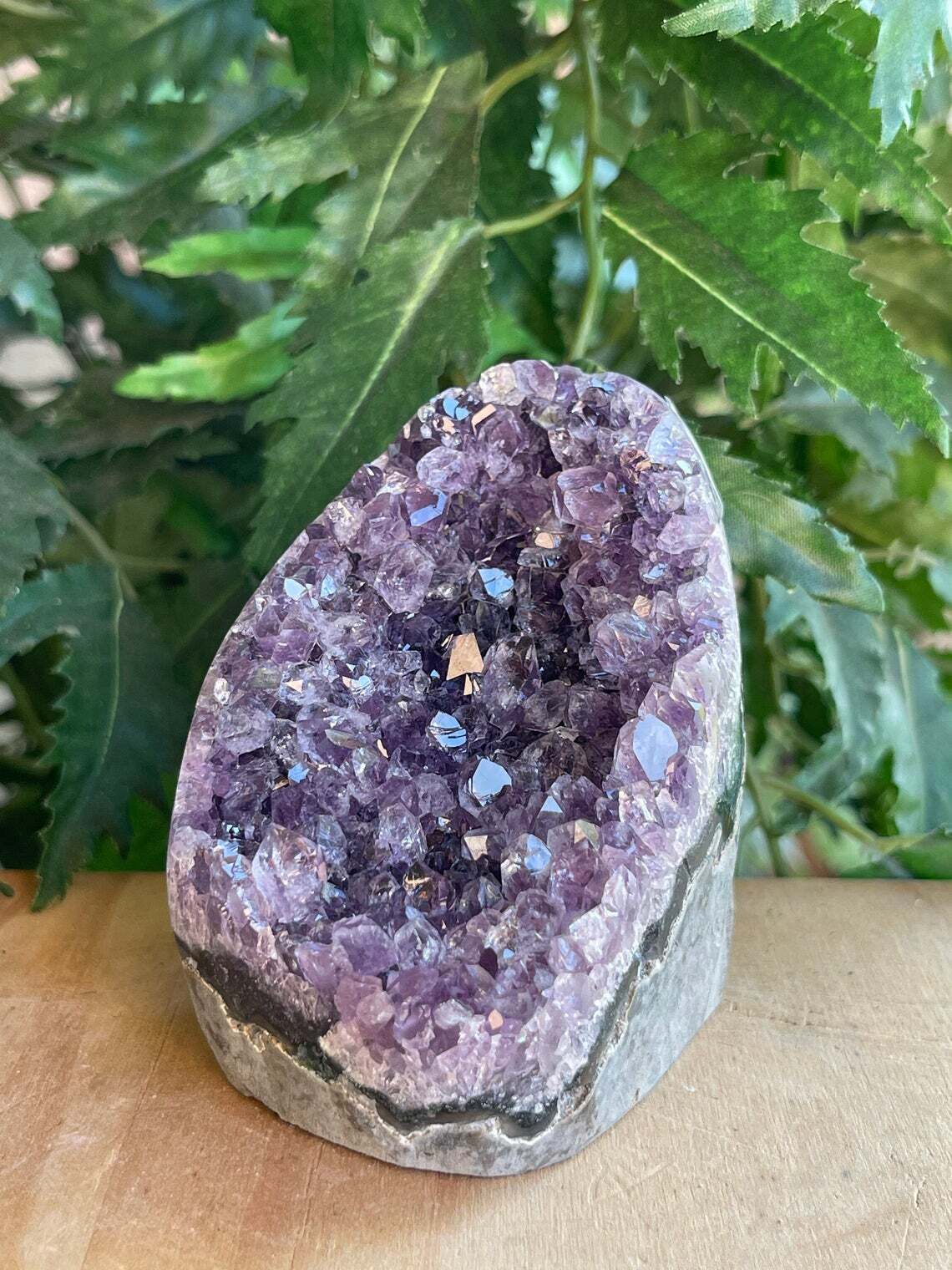 Finely Polished Uruguay Amethyst Cluster Crystal Geode, Pick a Size: 0.5 to 4 Lb