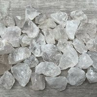 Natural Rough Clear Quartz Chunks, 1-2" Raw Clear Quartz, Pick How Many