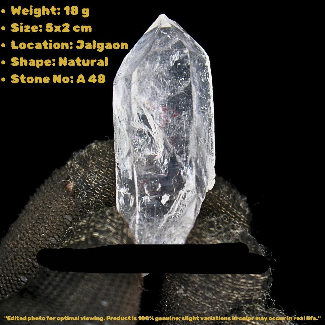 Himalayan Quartz Pencil 18g Rare Collectible Crystal Point India Mineral