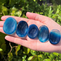 Natural Crystal Worry Stone: Choose Gemstone (Crystal Healing Pocket Stone)