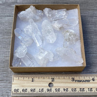 10 pcs Box Clear Quartz Clusters Collection, Grade A++ Raw Clear Quartz Geode