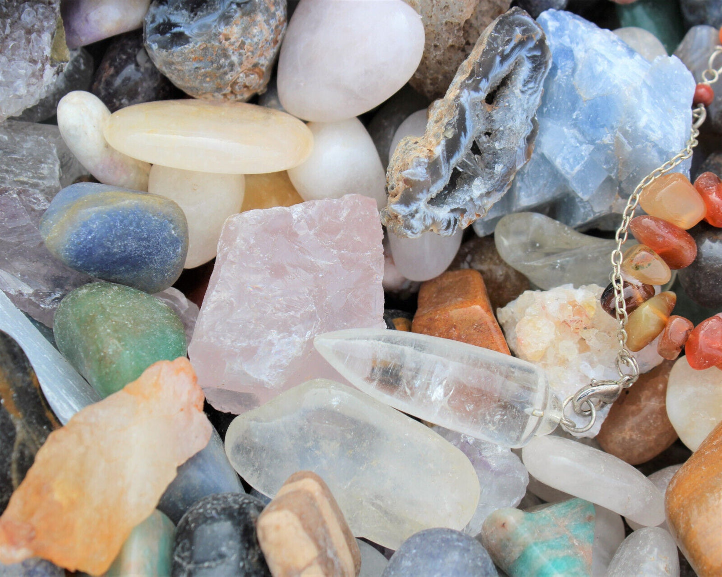 Crystal Confetti Scoop: Crystal Mix, Gemstones - Tumbled & Rough Stones, Gifts!