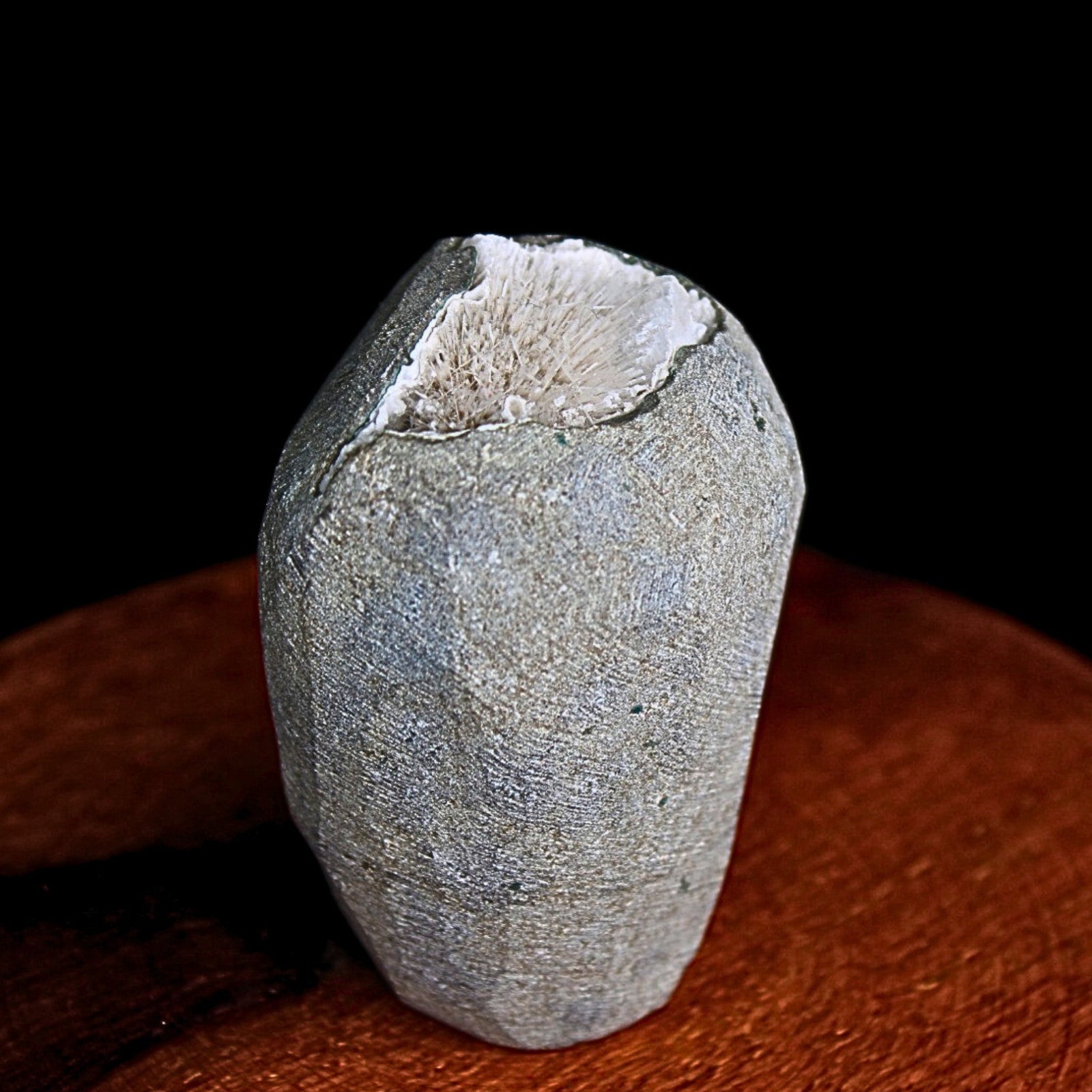 Raw Scolecite Geode 130g Chakra Healing Crystal Cluster from India