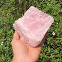JUMBO Rose Quartz Raw Natural Crystal Specimen: 1 - 2 lb HUGE Chunk (Love Stone)