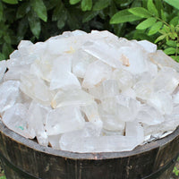 Bulk Wholesale 5 lb Lot CLEARANCE Natural Quartz Crystal Points (GREAT VALUE)