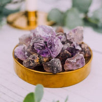 Raw Amethyst Crystal Chunks - Bulk Natural Amethyst Rough Stones from Brazil