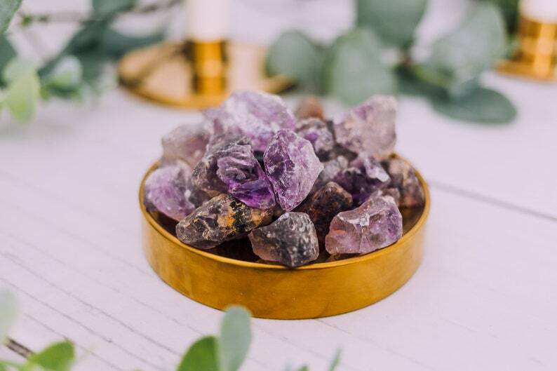 Raw Amethyst Crystal Chunks - Bulk Natural Amethyst Rough Stones from Brazil