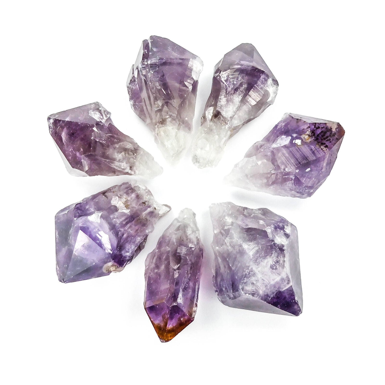 Large Dark Amethyst Crystal Points (3 Pcs) Extra Quality Raw Purple