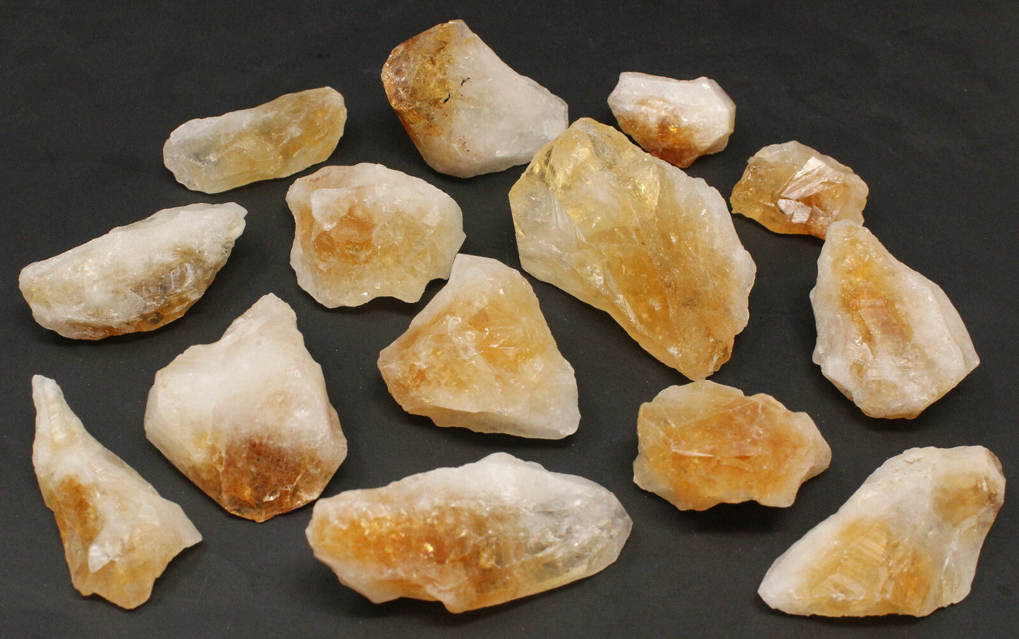 LARGE Citrine Rough Stones (2 - 3"): Raw Crystals, Wholesale Bulk Lot oz or lbs