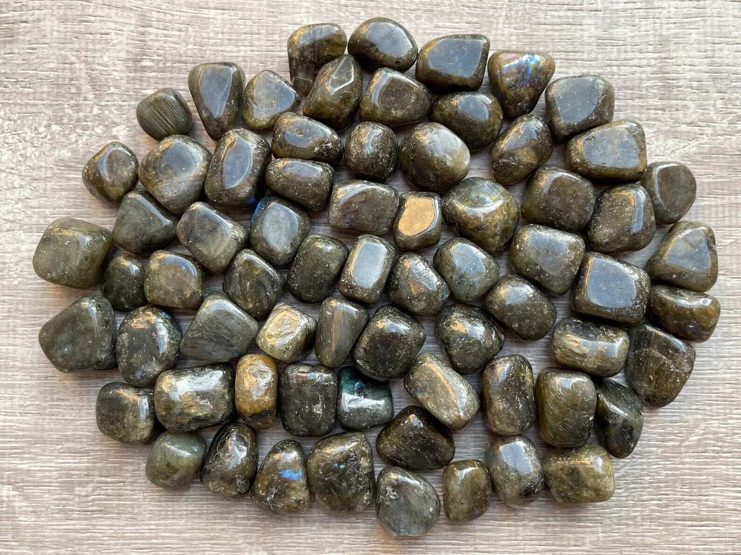 1/2 Lb Lot Tumbled Stones, 0.75-1.25" Crystal Healing Stones, Choose Stone Type