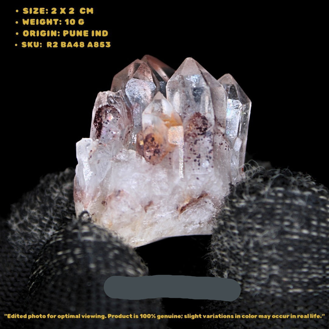 Tiny Phantom Quartz 10g  Inclusions Mini Crystal India