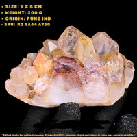 Stunning Phantom Quartz Cluster 200g 9x5 cm Natural Crystal from India