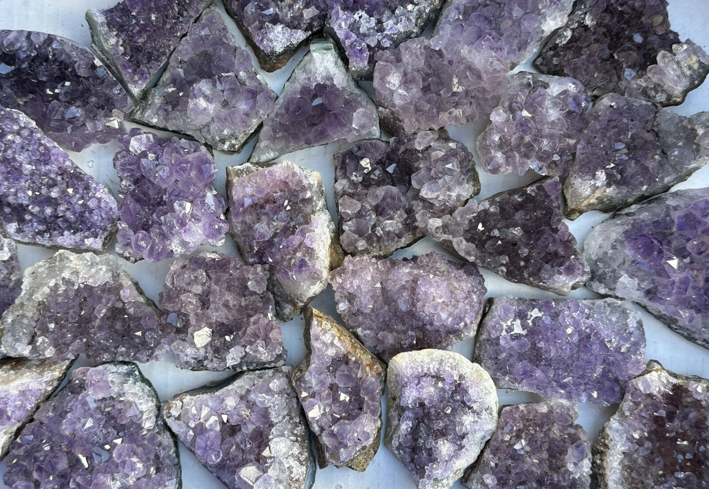 Grade A Amethyst Cluster, Amethyst Geode, Raw Amethyst Druze, Wholesale Bulk Lot