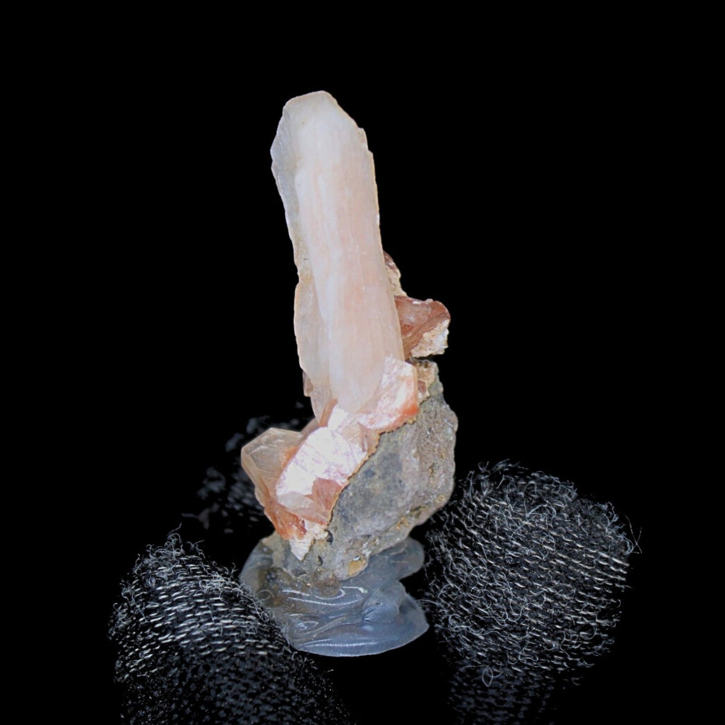 Natural Orange Stilbite Mineral 6g 5x2cm | Rare Healing Crystal from India