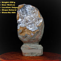 Natural Scolecite Geode Chalcedony Cluster High Healing Crystal Stone 230g