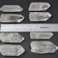 Clear Quartz Crystal Point (3" - 4") Natural Wand Specimen, Reiki Healing