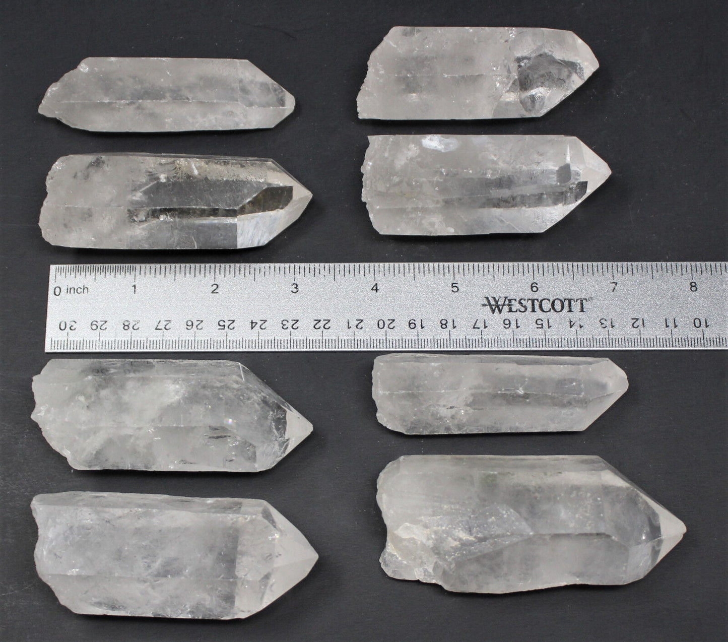Clear Quartz Crystal Point (3" - 4") Natural Wand Specimen, Reiki Healing
